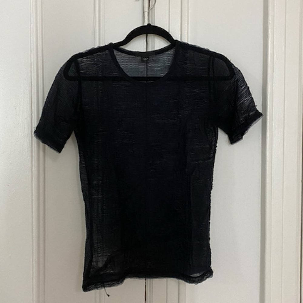 Helmut Lang Textured Mesh Shirt